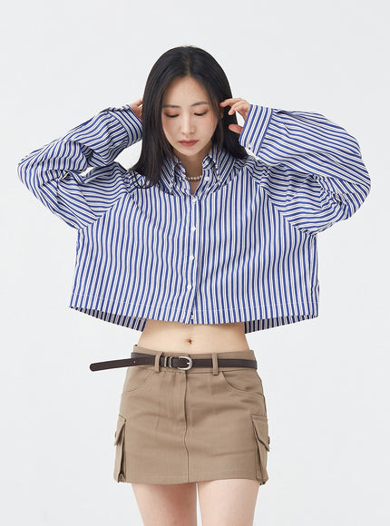 Low-Rise Pocket Cargo Mini Skirt OG18