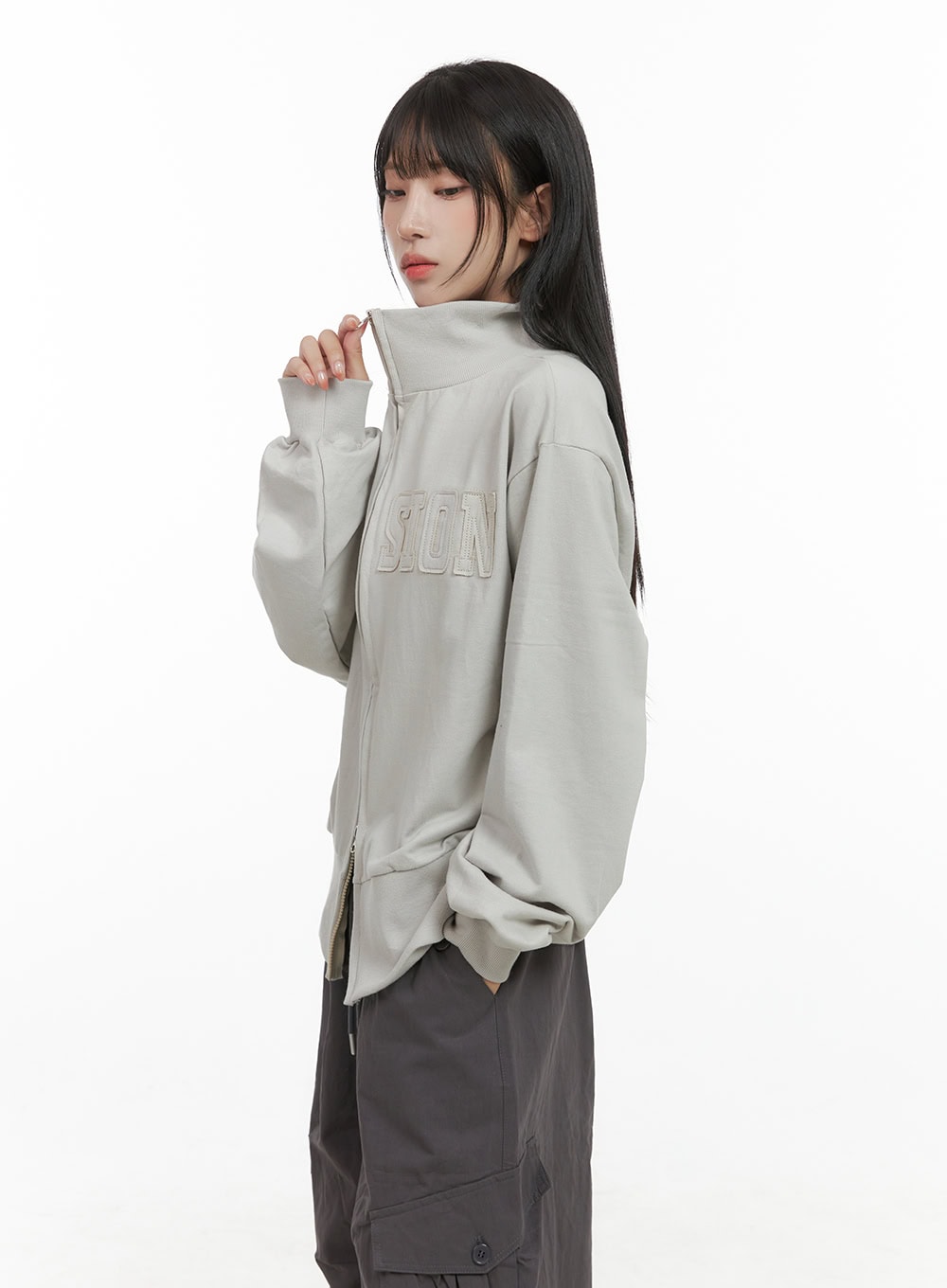 lettering-patch-zip-up-jacket-cs403