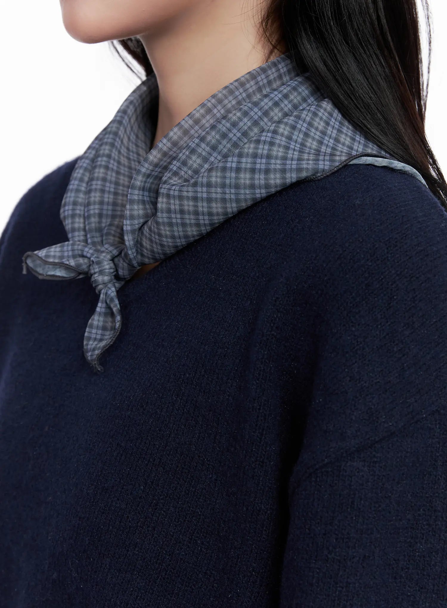 plaid-chiffon-scarf-co524