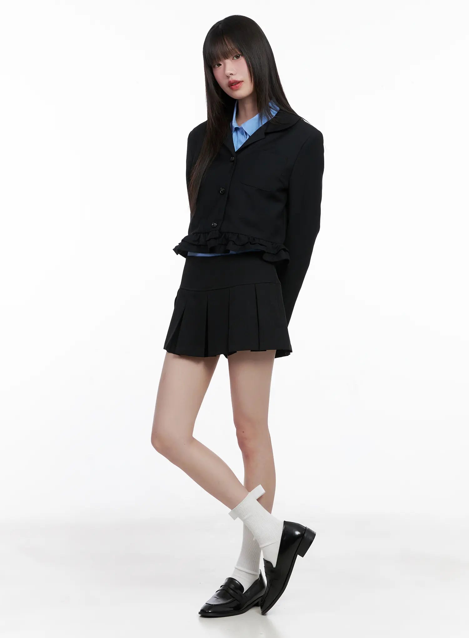 Low-Waisted Pleated Skirt CG518
