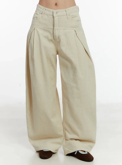 pin-tuck-high-waist-wide-leg-trousers-id526