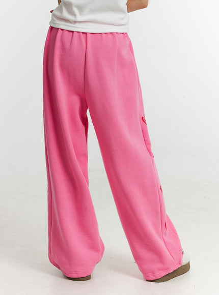 mid-waist-side-heart-parachute-jogger-lounge-pants-id313