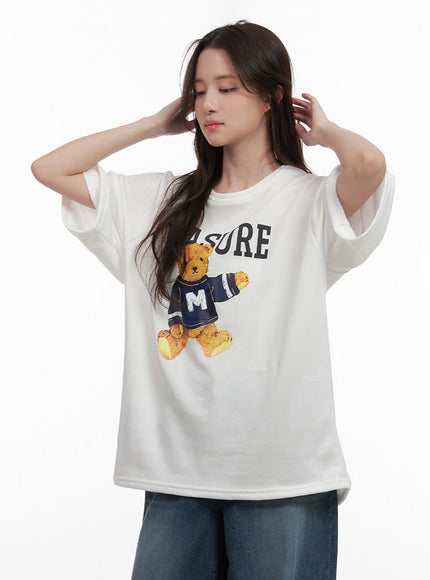 Casual Teddy-Bear TShirt IJ510