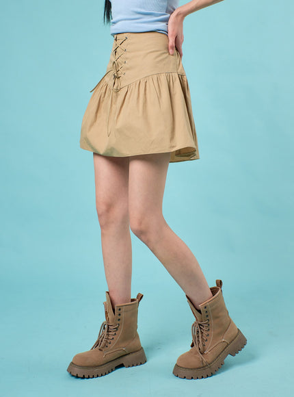 lace-up-mini-skirt-ij430