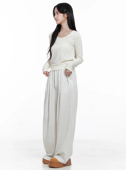 Basic Round Neck Long Sleeve Tee CS523
