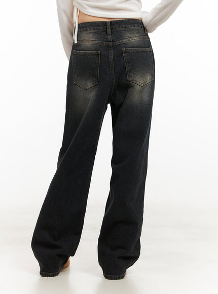 Bridget Washed Wide-Leg Jeans CJ501