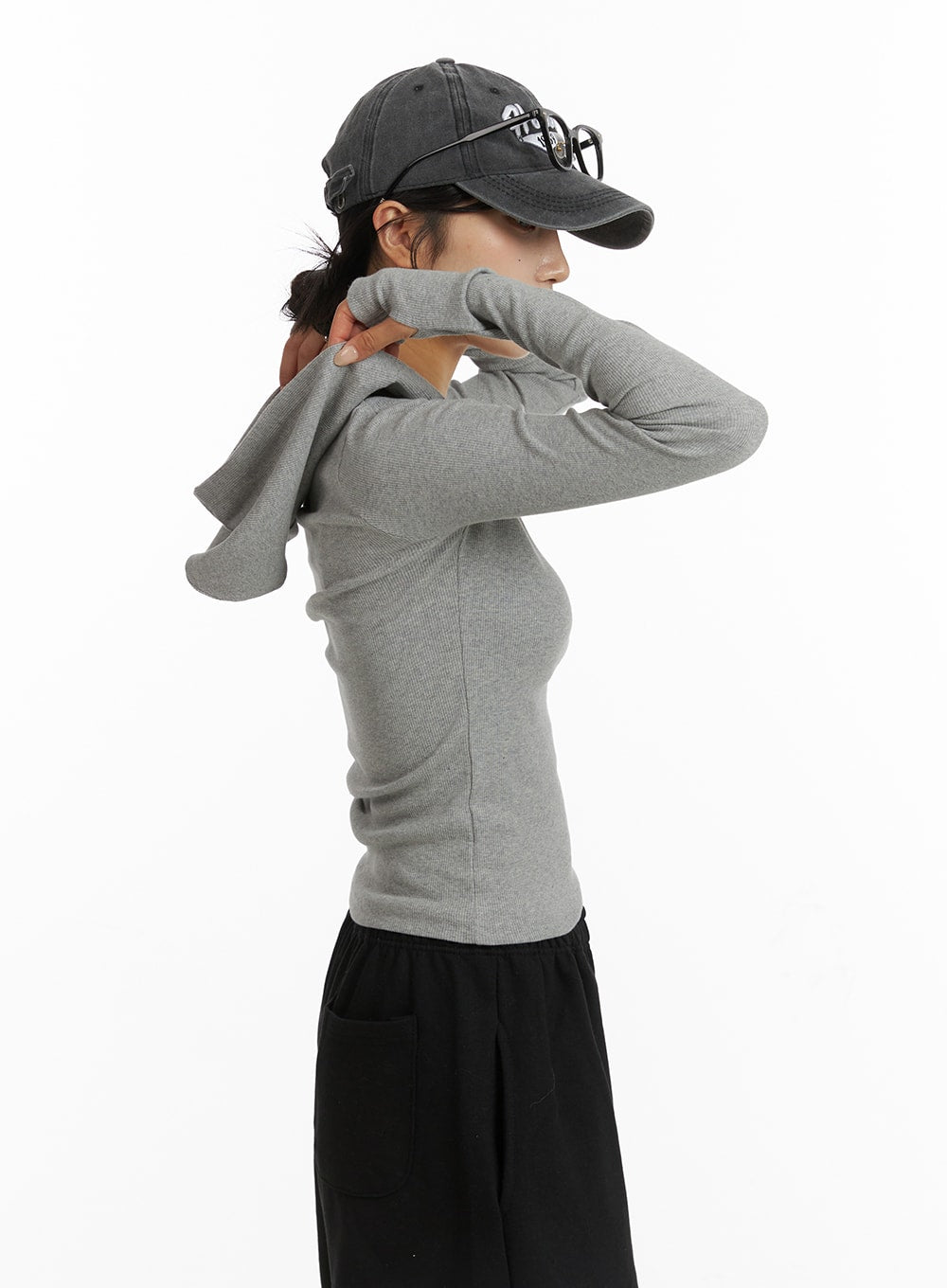 button-detail-hoodie-cf401