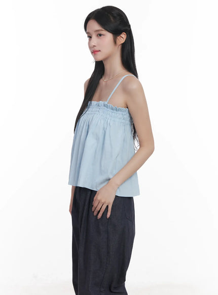 flared-shirred-square-neck-cami-cu523