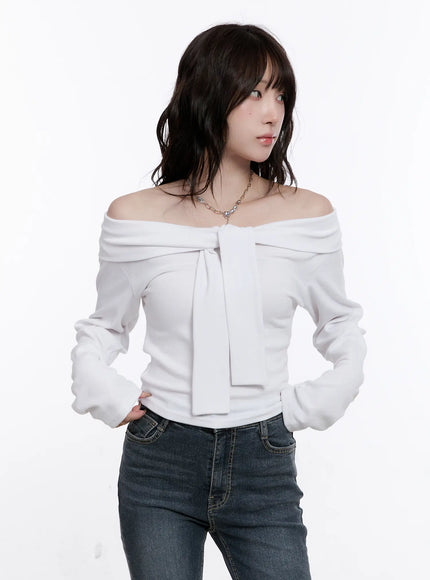 off-shoulder-bow-tie-long-sleeve-top-cs530
