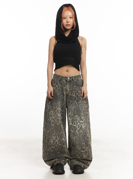 Knit Sleeveless Hooded Crop Top IA517
