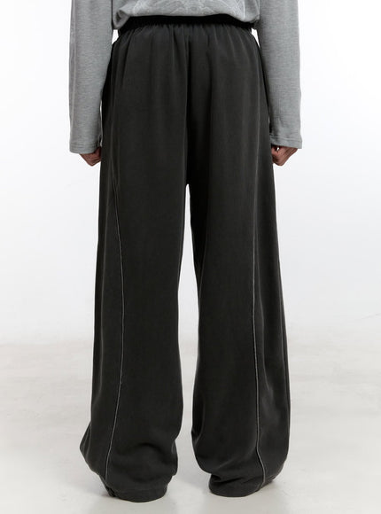 Men's Washed Wide-Fit Sweatpants IA504