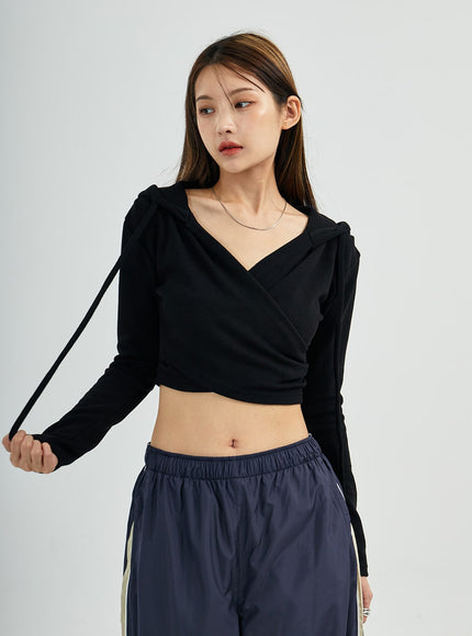Wrap Crop Hoodie CS27