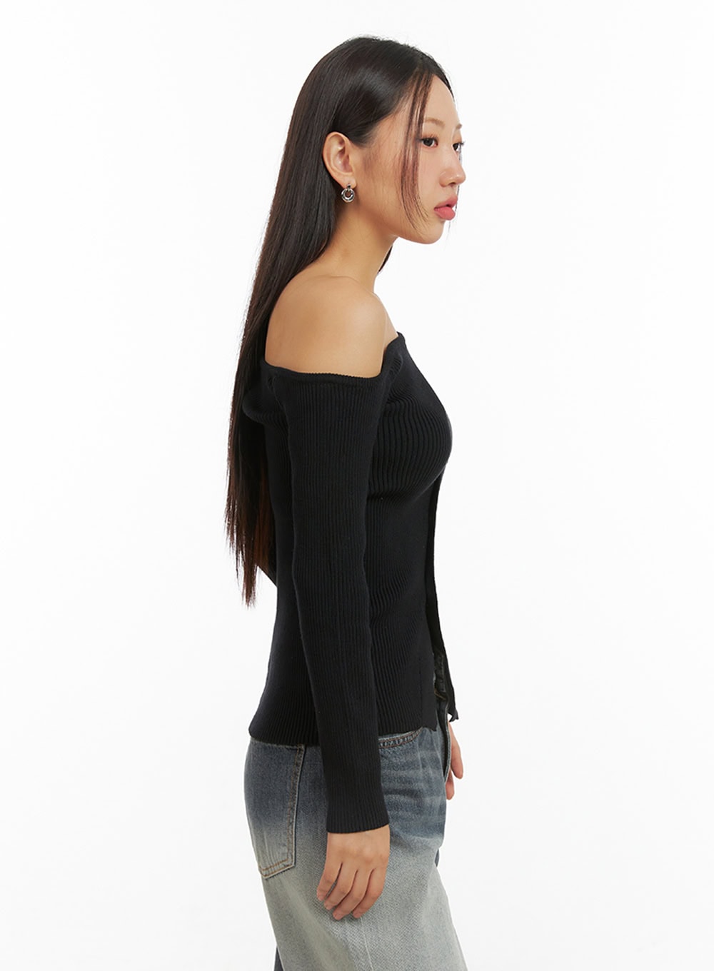 one-shoulder-buttoned-slim-cardigan-is402