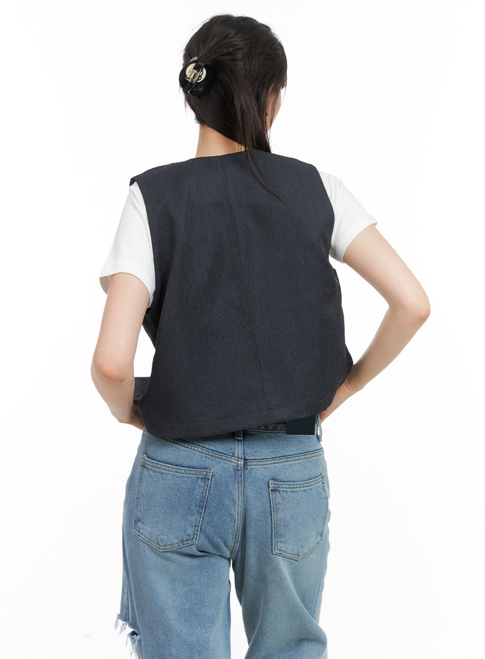 buttoned-v-neck-denim-vest-cg408