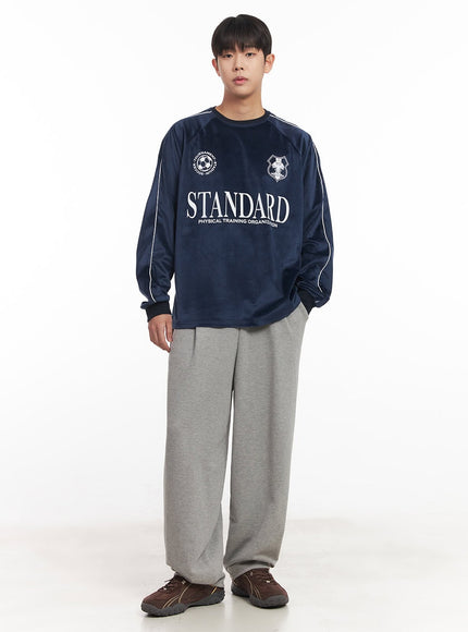 Men's Pintuck Wide-Leg Sweatpants IM528