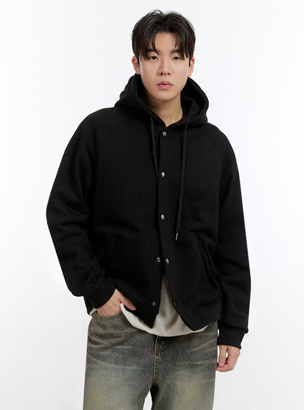 Men's Urban Buttoned Hooded Jacket IF528