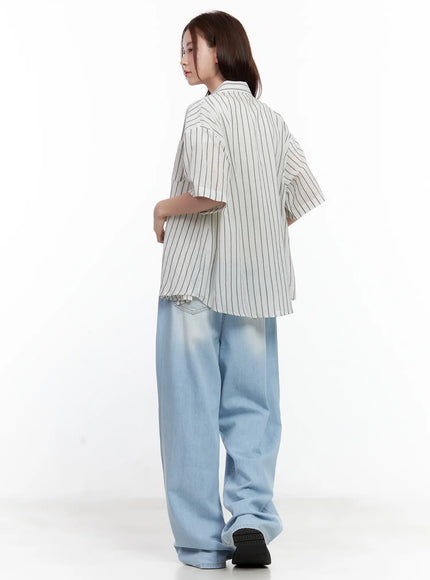 casual-striped-short-sleeve-button-up-shirt