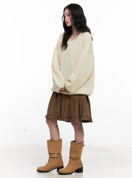 ruffle-hem-midi-skirt-co530