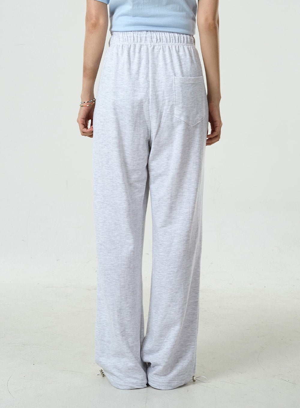 Pin-tuck Wide Leg Sweat Pants CU7