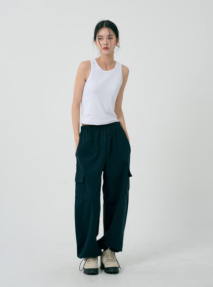 Round Neck Sleeveless Top ID08