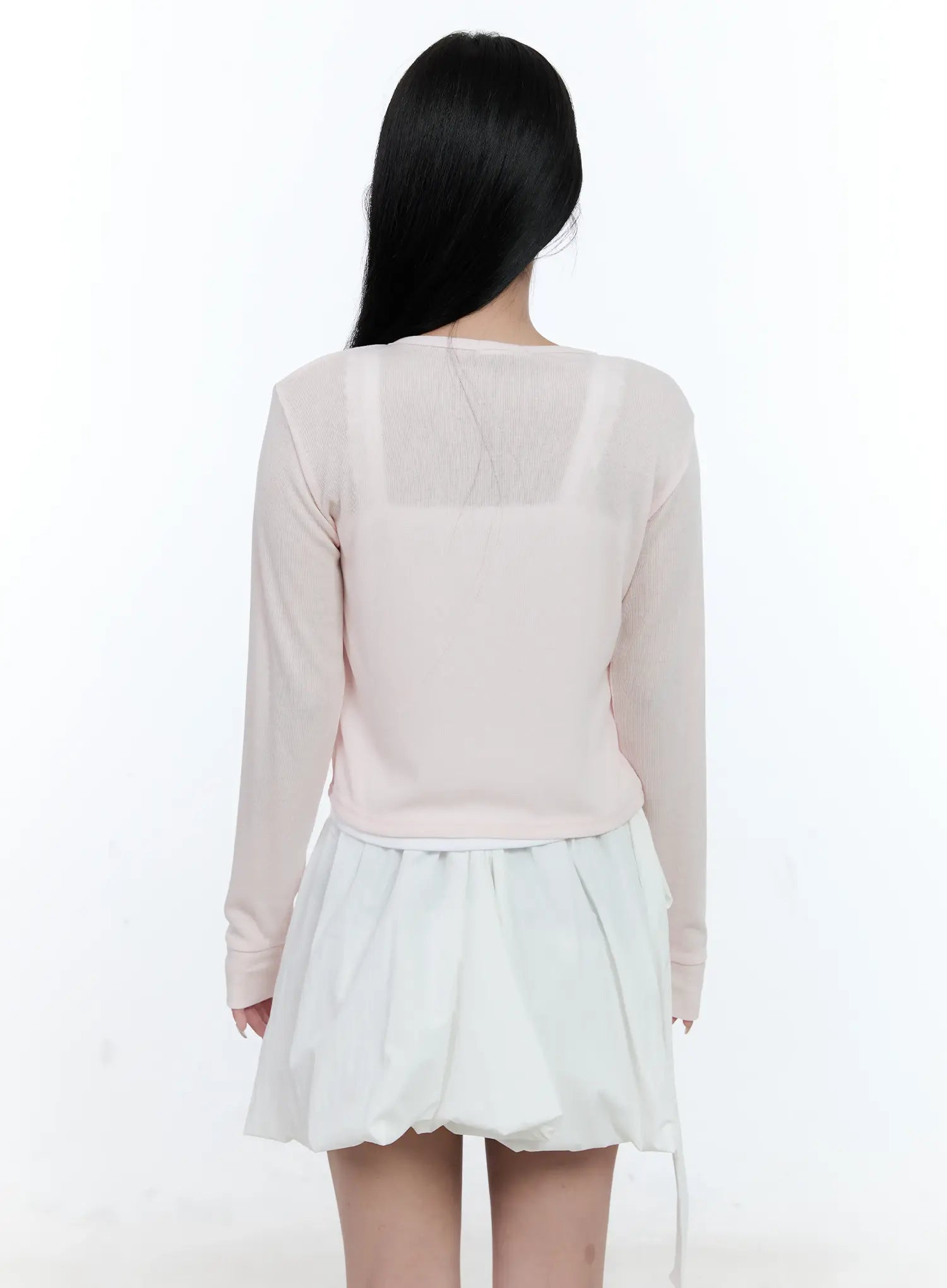 sheer-v-neck-basic-cardigan-cl530