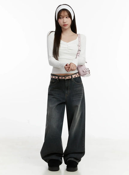 ribbed-shirring-top-ij521