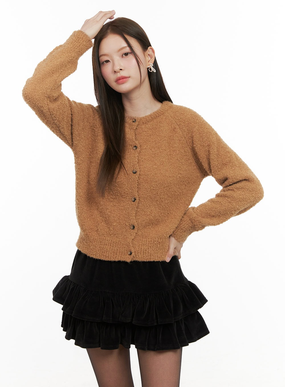 wool-blend-round-neck-cardigan-od412