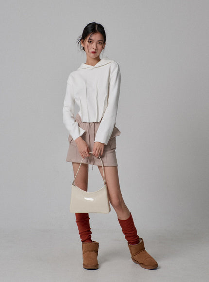 Stitch Cropped Hoodie IJ313