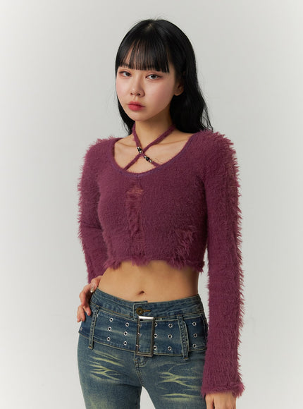 fuzzy-ripped-crop-sweater-cj419