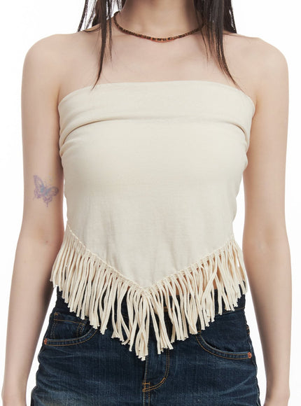 Fringe Tube Top CF518