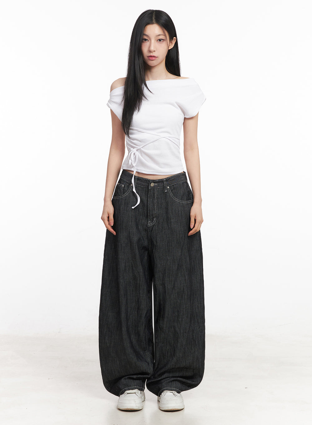 asymmetric-short-sleeve-wrap-shirt-iy516