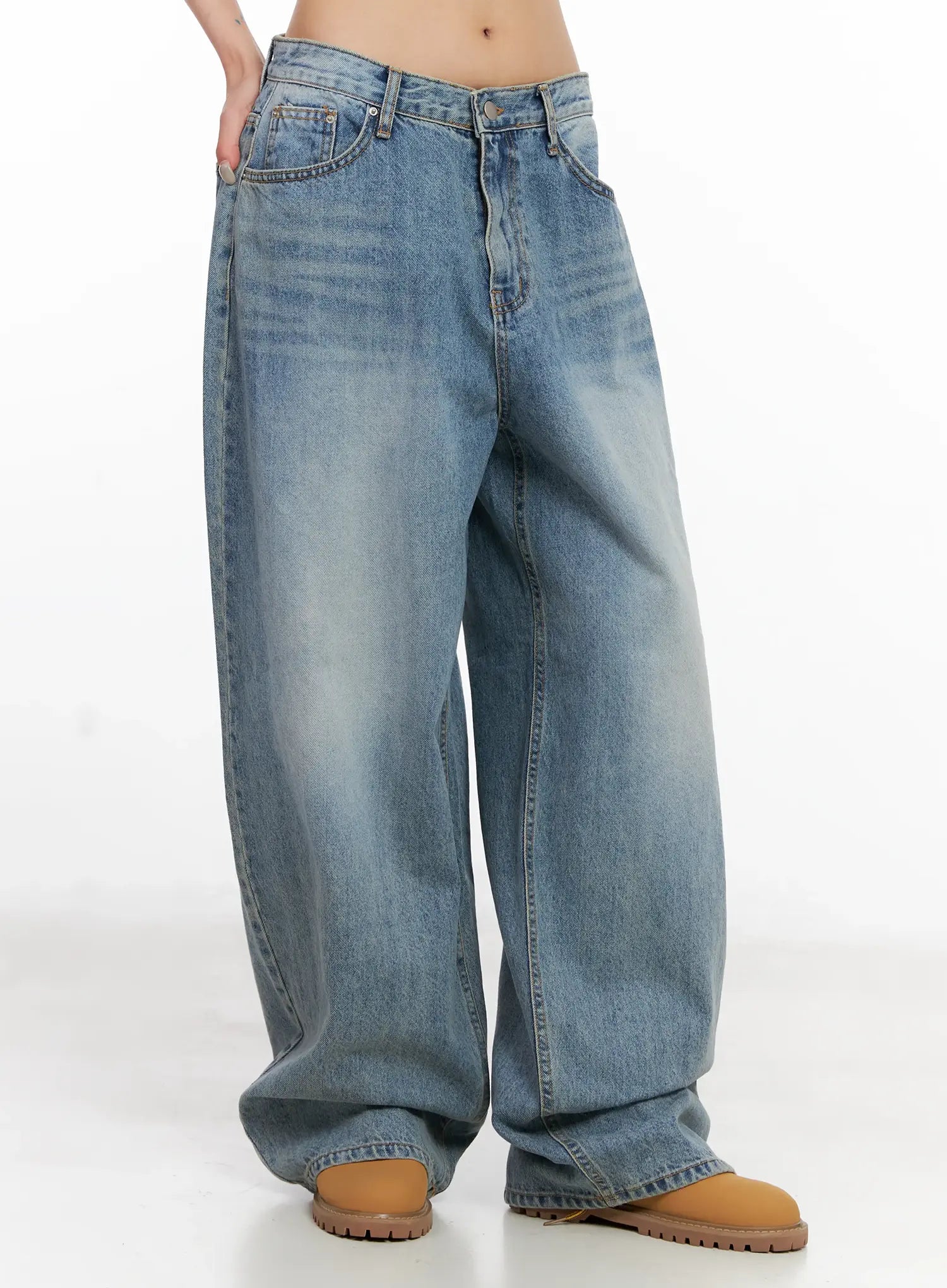 koko-vintage-wash-baggy-jeans-cl528