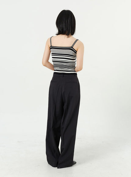Wide Leg Tailored Pants OM309