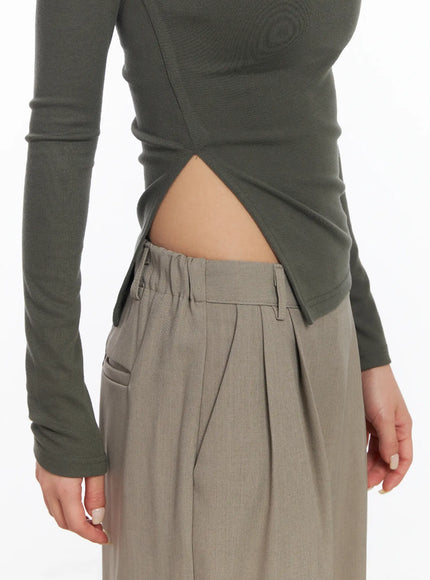 one-shoulder-side-slit-long-sleeve-top-cj522