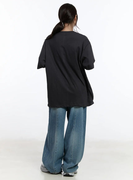 Clar Washed Wide Leg Jeans CA503