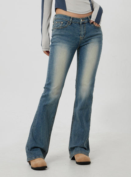 Low Rise Bootcut Jeans CF302