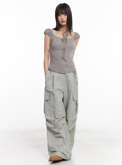 puff-sleeve-cropped-blouse-bandana-set-cy514