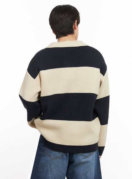 mens-stripe-buttoned-collar-sweater-ij517