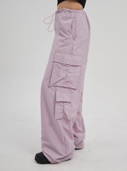 Drawstring Cargo Baggy Pants CF313
