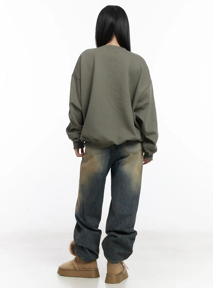 Wide Washed Jeans CS06