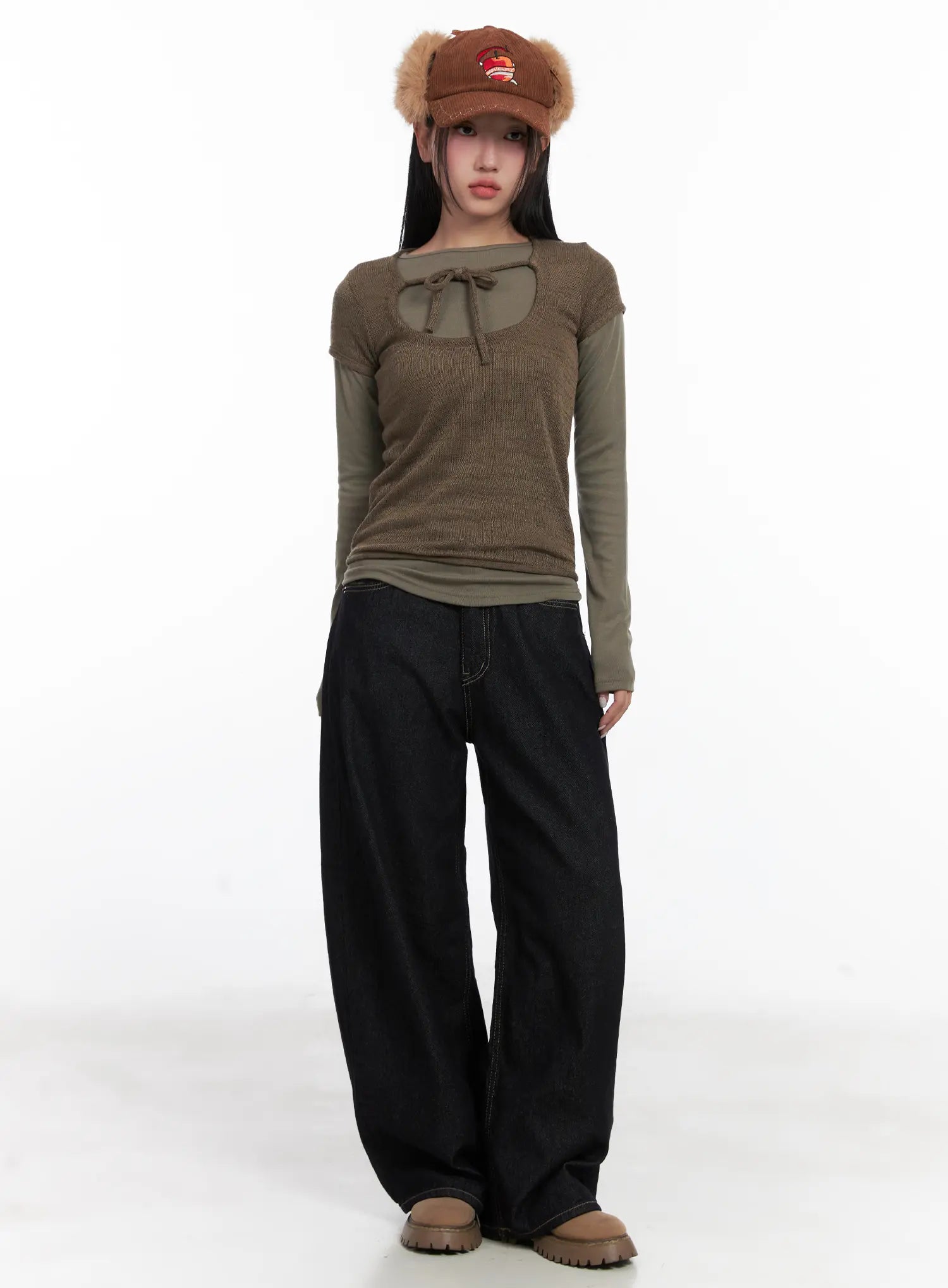 samara-plaid-accent-wide-leg-jeans-cd501