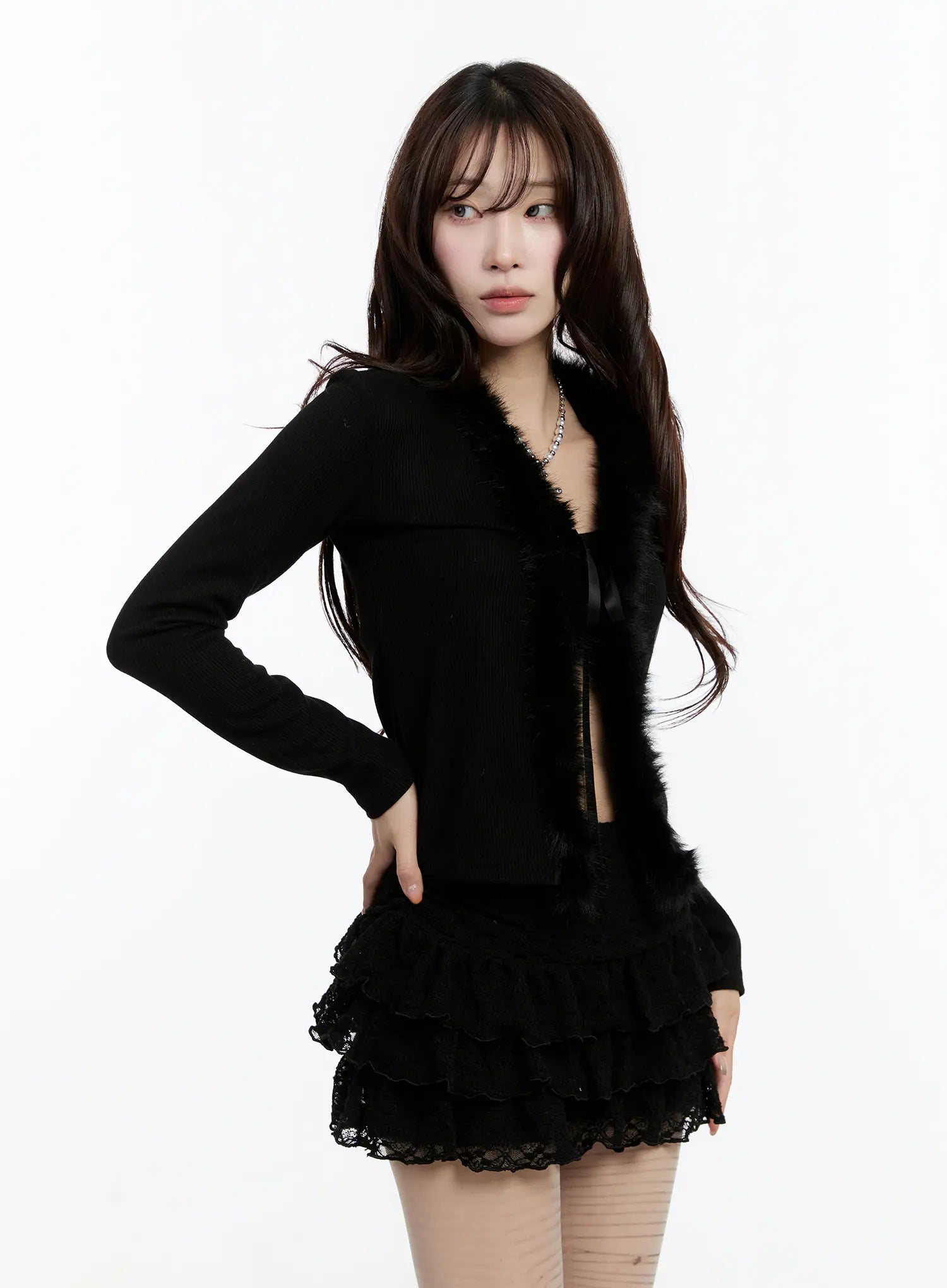 slim-fit-faux-fur-cardigan-cn524