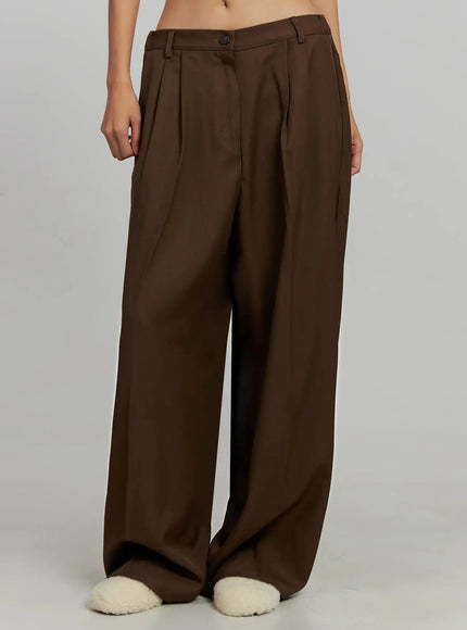 brown-pleated-slacks-ij505