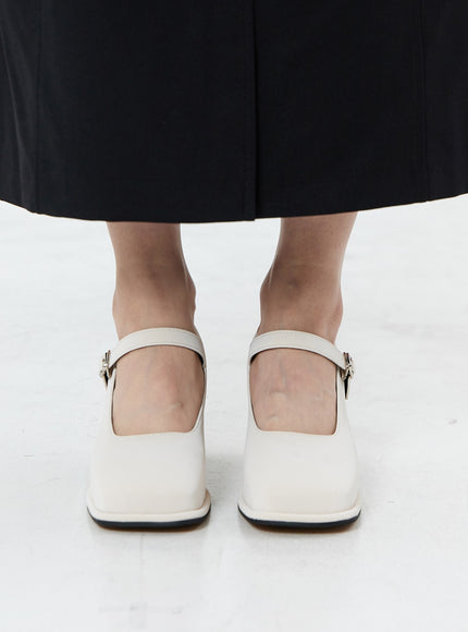 Mary Jane Square Toe Shoes OS22