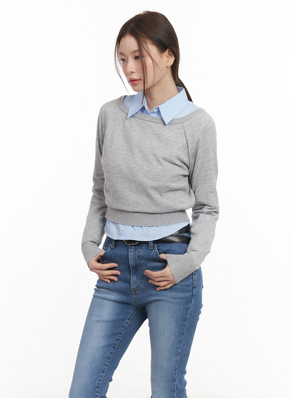 Essential Boat-Neck Sweatshirt CM511