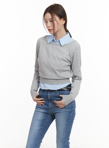 Essential Boat-Neck Sweatshirt CM511