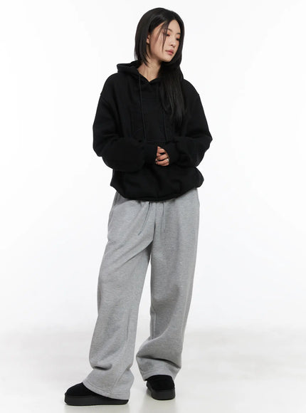 Graphic Print Fleece Sweatpants CD505