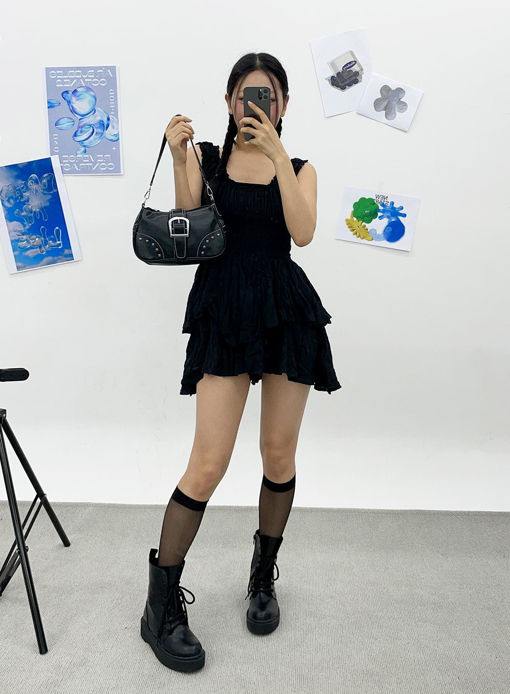 Frill Layered Mini Dress CY308