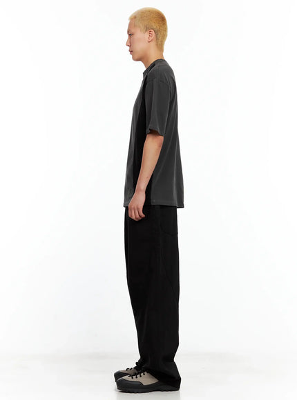 Men's Wide-Leg Cotton Pants IL511