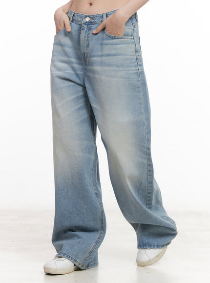 Nicky Washed Wide-Leg Jeans CM511